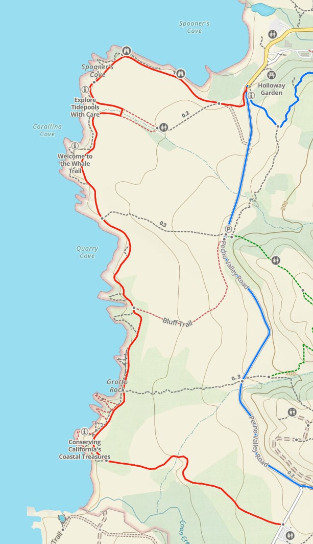 map of MDO bluffs